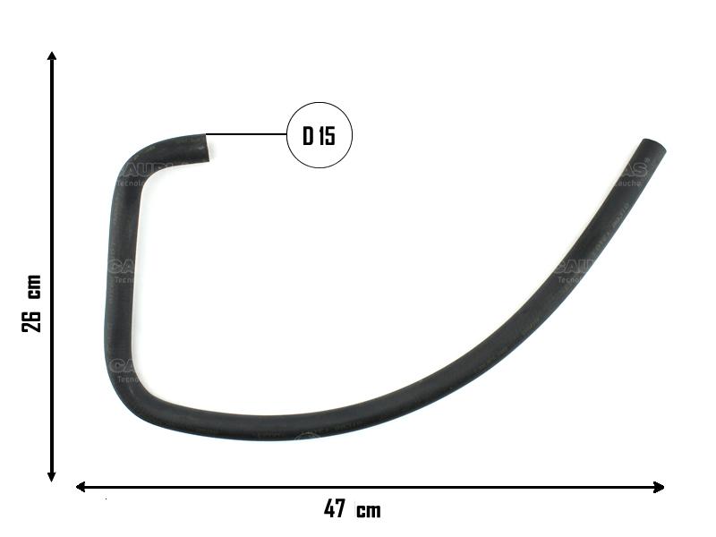CAUPLAS MANGUERA REFRIGERACION PEUGEOT 504 OEM:1350430 =YACO 51/1011