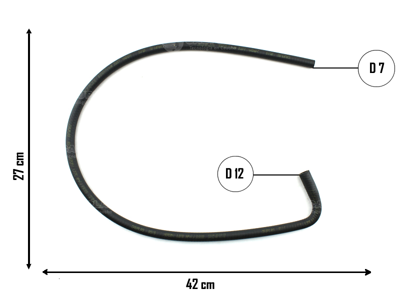 CAUPLAS MANGUERA VASO DE EXPANSION A RADIADOR PEUGEOT 504 OEM:1350490 =YACO 885