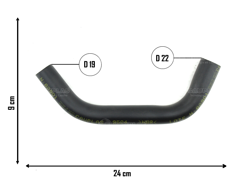 CAUPLAS MANGUERA VAPORES DE ACEITE DE ASPIRACION A RESPIRADERO P504/505 OEM:1180220 =YACO 999
