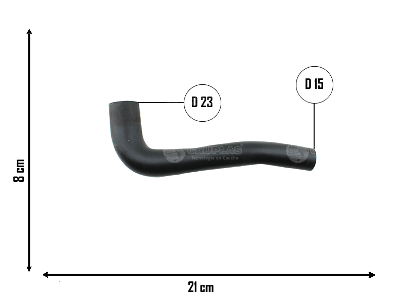 CAUPLAS MANGUERA DESCARGA DE GASES BERLINGO EVASION XANTIA I P205 306 405 406 806 EXPERT PARTNER I  =YACO 2204/2953