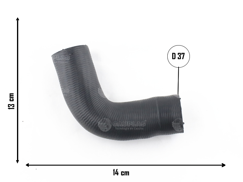 CAUPLAS MANGUERA RADIADOR INFERIOR PEUGEOT 504 OEM:1350152 =YACO 626