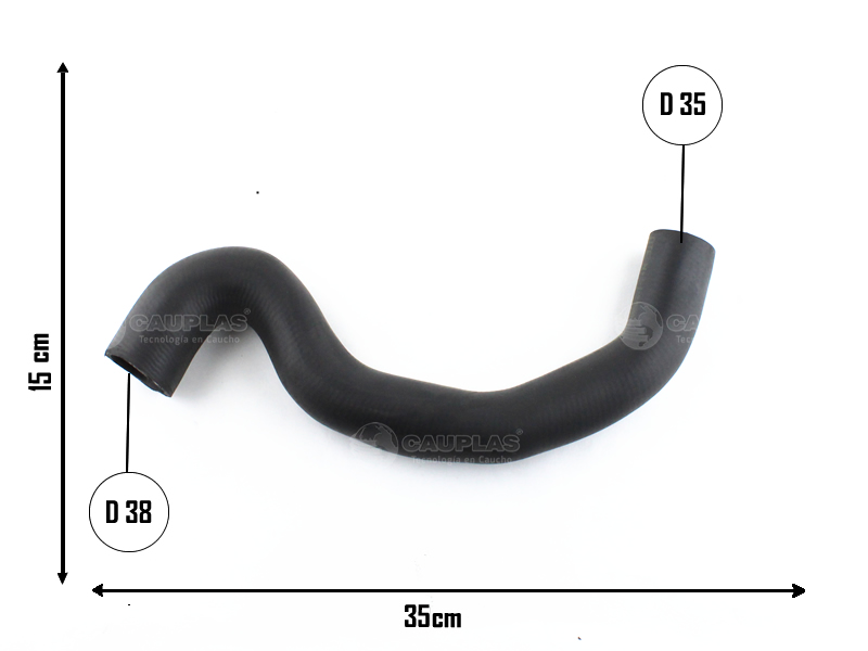 CAUPLAS MANGUERA RADIADOR SUPERIOR BERLINGO XSARA I P306 PARTNER I OEM:1343X2 =YACO 2194