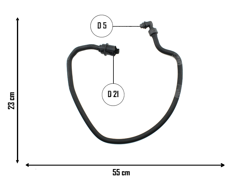 CAUPLAS MANGUERA RADIADOR INFERIOR PEUGEOT 405 OEM:1351G20 =YACO 2201