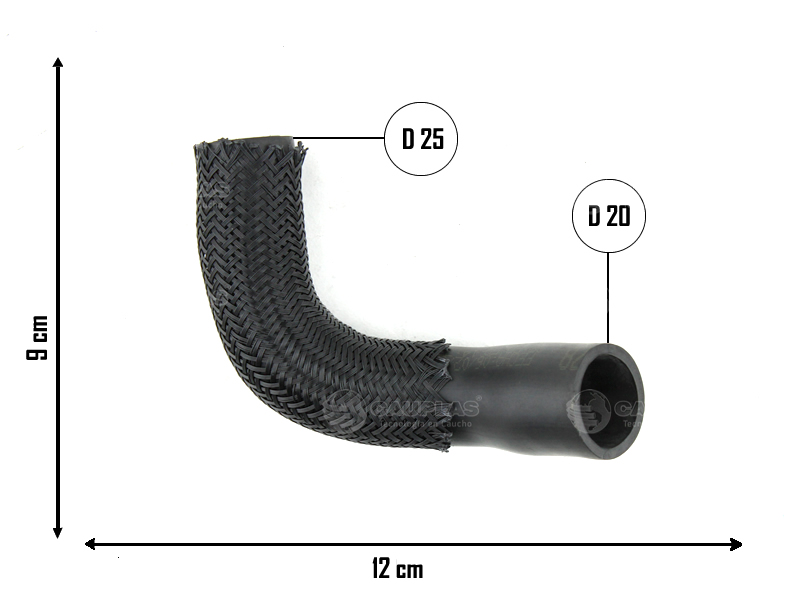 CAUPLAS MANGUERA DESCARGA DE GASES BERLINGO EVASION JUMPER I XANTIA I-II XSARA I ZX P205 306 405 406 605 806  =YACO 2231