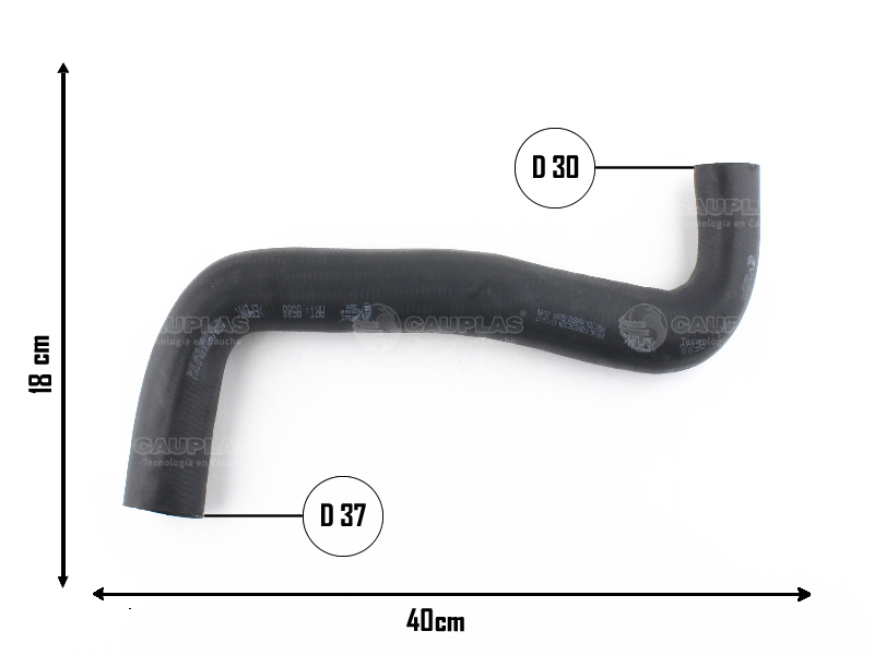 CAUPLAS MANGUERA RADIADOR INFERIOR P206/207 CITROEN XSARA II OEM:1351Y7 =YACO 2315