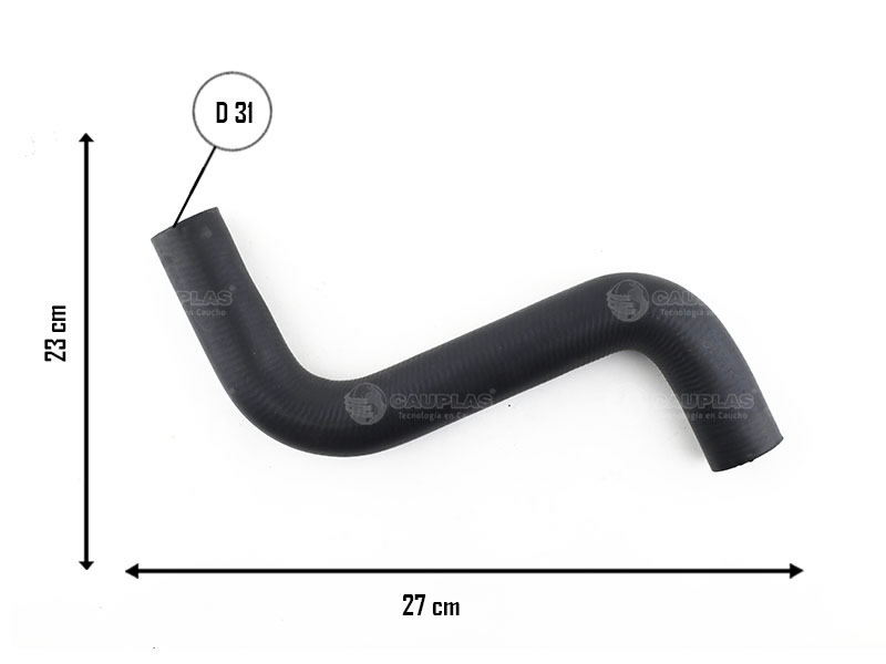 CAUPLAS MANGUERA RADIADOR SUPERIOR FIAT DUNA UNO I  =YACO 1356