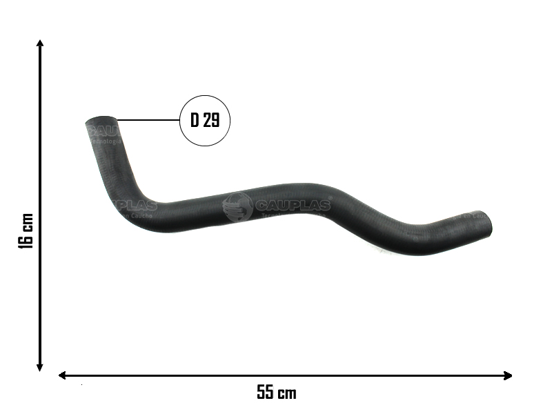 CAUPLAS MANGUERA RADIADOR INFERIOR FIAT DUNA UNO I OEM:46585576 =YACO 1357