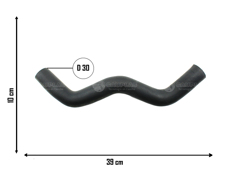 CAUPLAS MANGUERA RADIADOR SUPERIOR FIAT DUNA UNO I OEM:7586745 =YACO 1712