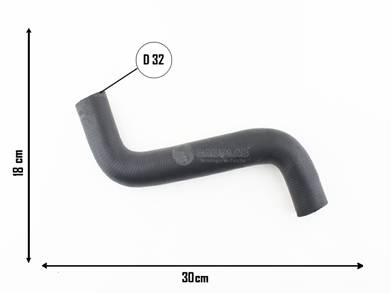 CAUPLAS MANGUERA RADIADOR SUPERIOR FIAT 147 II FIORINO I  =YACO 1716