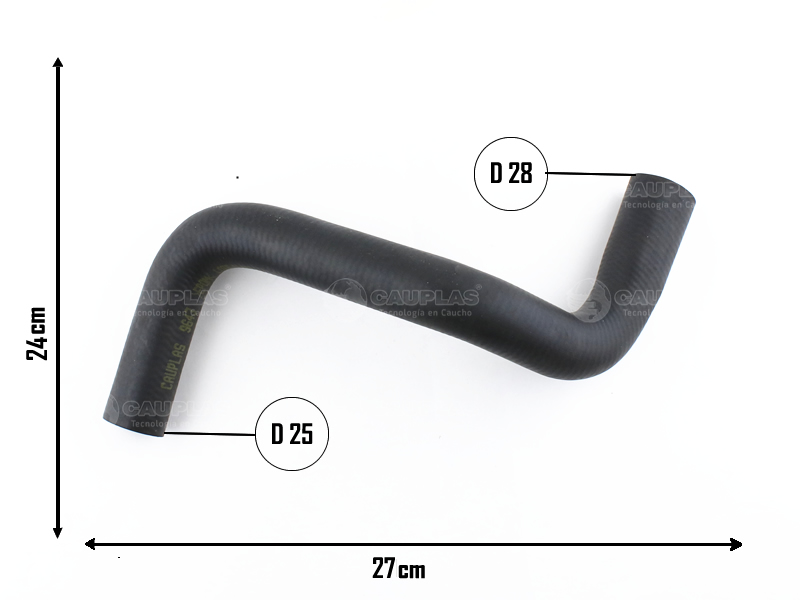 CAUPLAS MANGUERA RADIADOR SUPERIOR P208 C3/C3 AIRCROSS OEM:1343HW =YACO 4247/4440