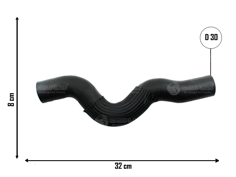 CAUPLAS MANGUERA RADIADOR SUP PEUG 3008 308 408 5008 RCZ C4 LOUNGE C4 PICASSO OEM:1343KF =YACO 4246