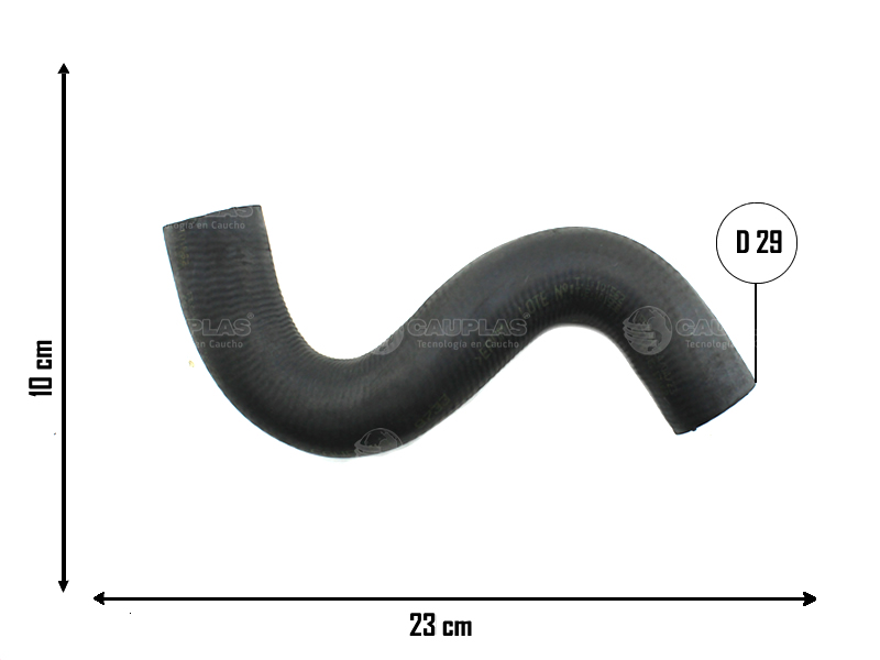 CAUPLAS MANGUERA RADIADOR SUPERIOR PEUGEOT 206 207 OEM:1343Z2 =YACO 2317