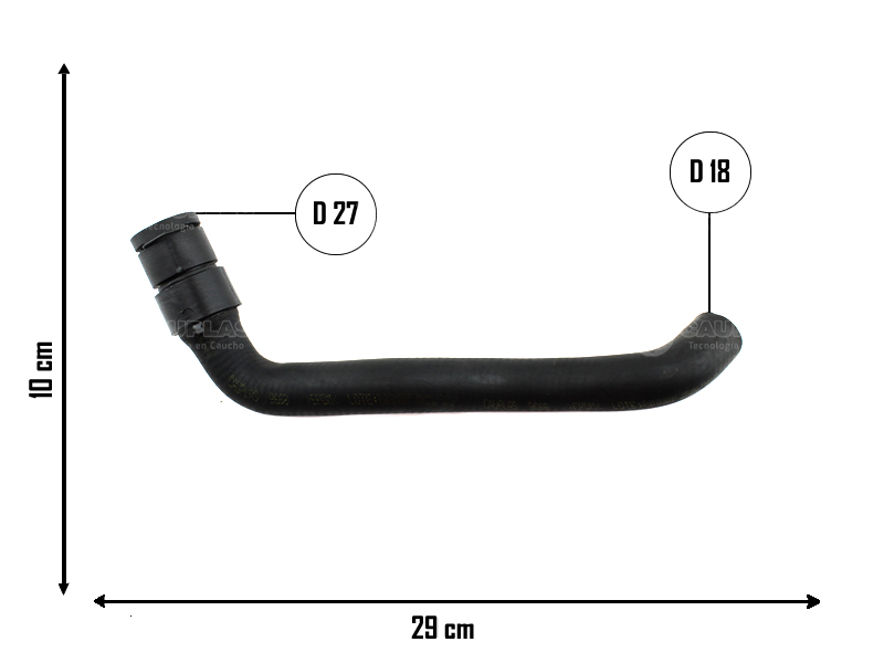 CAUPLAS MANGUERA REFRIGERACION PEUGEOT 3008 308 408 5008 RCZ C4 LOUNGE C4 PICASSO =YACO 4257