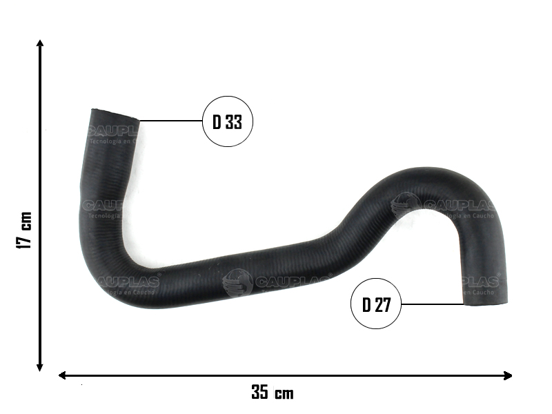 CAUPLAS MANGUERA RADIADOR INF FORD FIESTA III-IV =YACO 4160