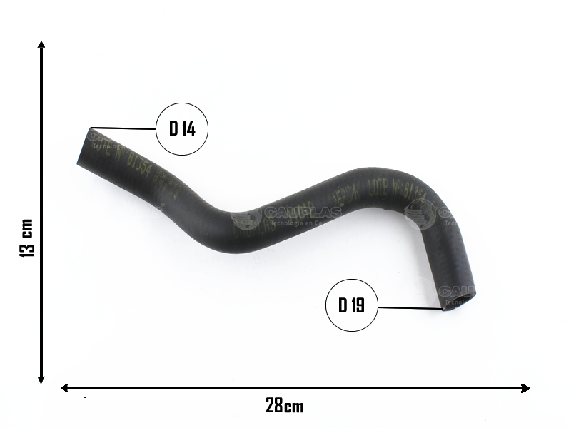 CAUPLAS MANGUERA REFRIGERACION FORD RANGER II = YACO 4368