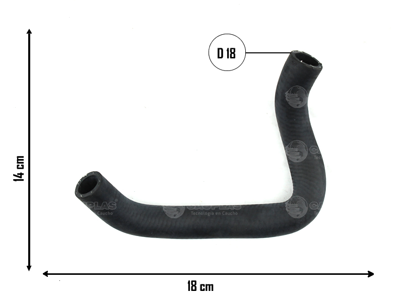 CAUPLAS MANGUERA PASO DE AGUA FORD RANGER II OEM:8B3Q9F476AA