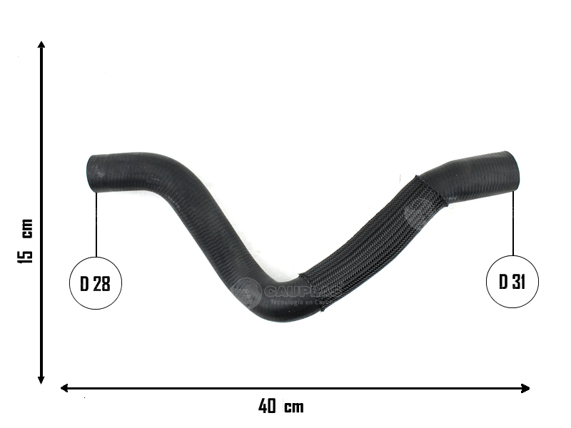 CAUPLAS MANGUERA RADIADOR SUP FORD ECOSPORT II OEM:CN118B274BA  CN158B274AC =YACO 4300