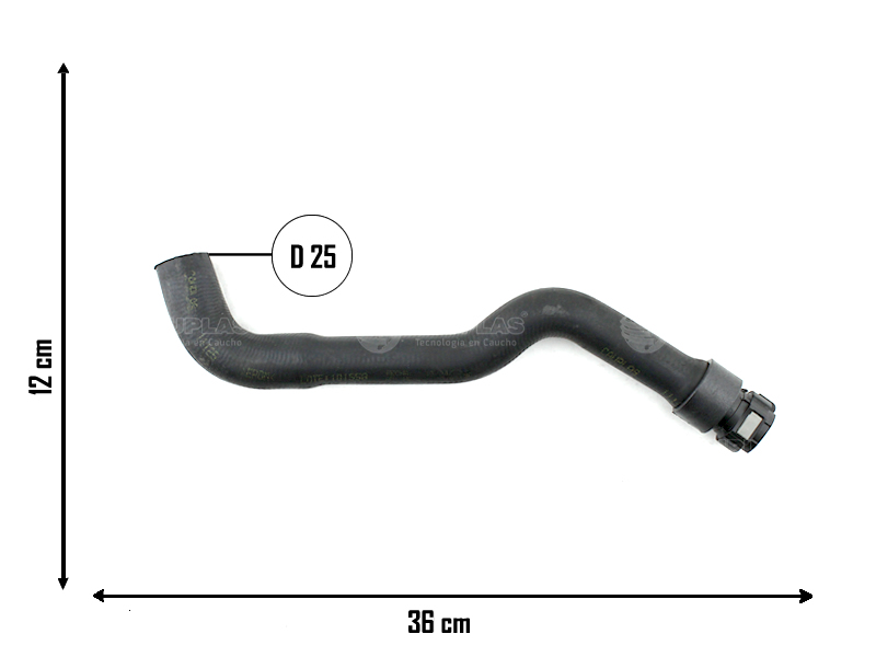 CAUPLAS MANGUERA CALEFACCION ENTRADA FORD ECOSPORT II = YACO 4172