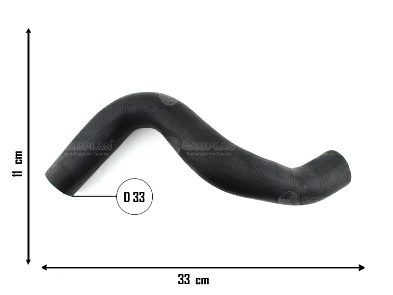 CAUPLAS MANGUERA RADIADOR SUPERIOR  FIAT PALIO I OEM:46417165/4877941 =YACO 1826