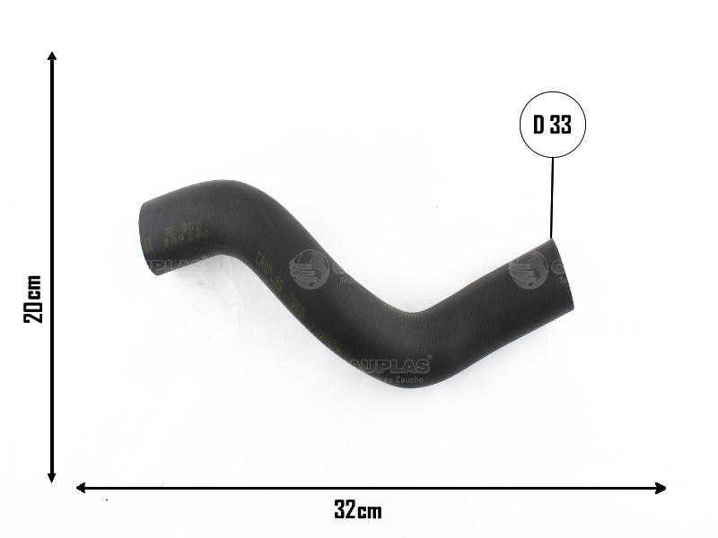 CAUPLAS MANGUERA RADIADOR SUPERIOR FIAT PALIO I SIENA I STRADA I  OEM:46440543 =YACO 1848