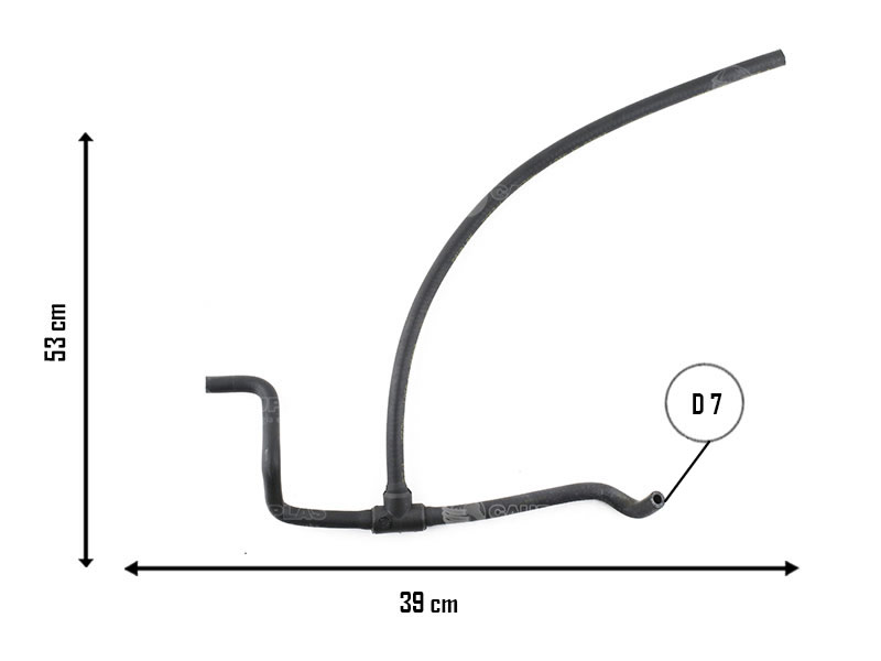 CAUPLAS MANGUERA VASO DE EXPAN SUP A RAD FIAT PALIO I SIENA I/II STRADA I =YACO 1846