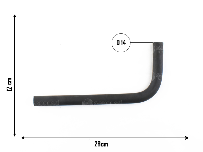 CAUPLAS MANGUERA RETORNO AGUA CALEFACTOR FIAT DUNA FIORINO II UNO I OEM:7510292 =YACO 1629