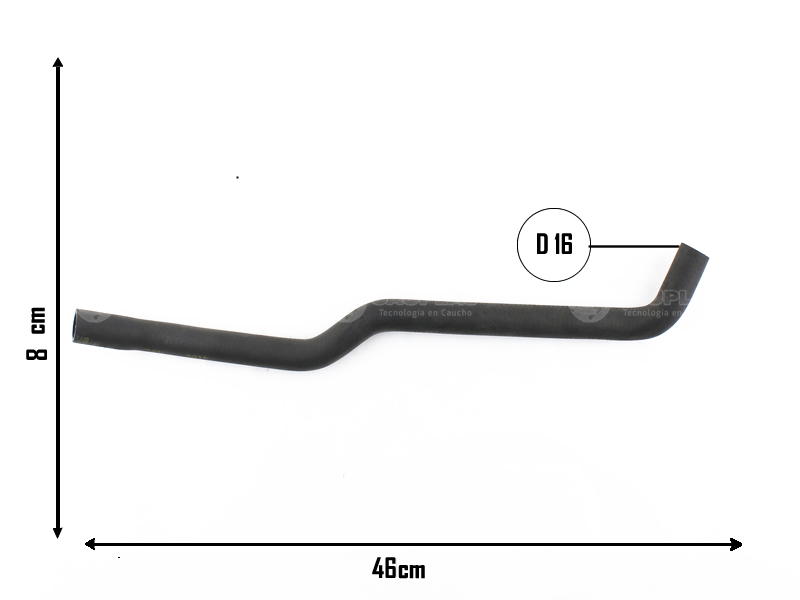CAUPLAS MANGUERA RETORNO AGUA CALEFACTOR FIAT PALIO I SIENA I STRADA I OEM:46532702 =YACO 1903