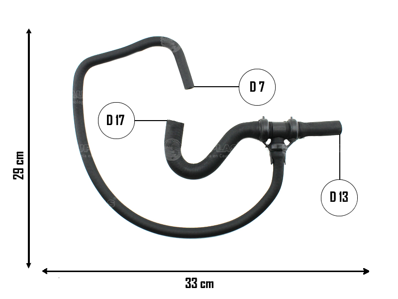 CAUPLAS MANGUERA CALEFACCION FIAT PALIO I SIENA I STRADA I OEM:46554782