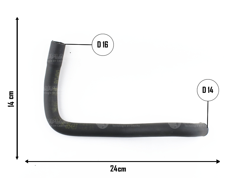 CAUPLAS MANGUERA CALEFACCION FIAT PALIO I SIENA I =YACO 1909