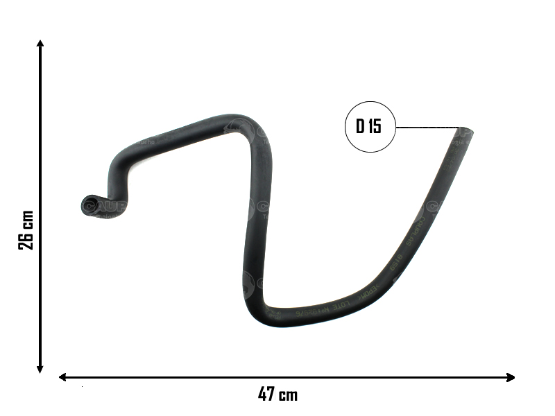 CAUPLAS MANGUERA CALEFACCION FIAT UNO I DUNA  =YACO 2555