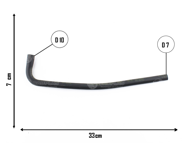 CAUPLAS MANGUERA REFRIGERACION FIAT 147 I/II DUNA FIORINO I OEM:46586833 =YACO 1467