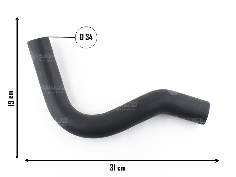 CAUPLAS MANGUERA RADIADOR SUPERIOR FIAT REGATTA OEM:7561588 =YACO 1243