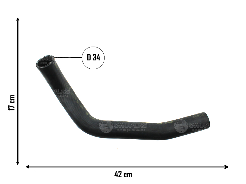 CAUPLAS MANGUERA RADIADOR SUERIOR FIAT REGATTA OEM:94002348 =YACO 866