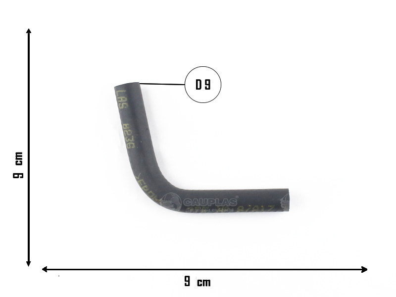CAUPLAS MANGUERA TERMOSTATO A MOTOR FIAT UNO I DUNA FIORINO II OEM:5973532A =YACO 2917