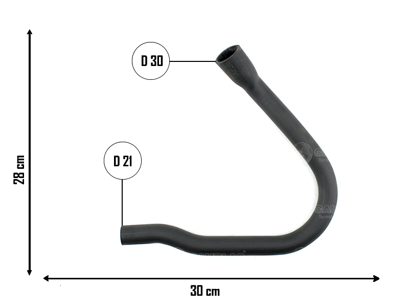 CAUPLAS MANGUERA DESCARGA DE GASES FIAT 147 II DUNA FIORINO I UNO I =YACO 1622