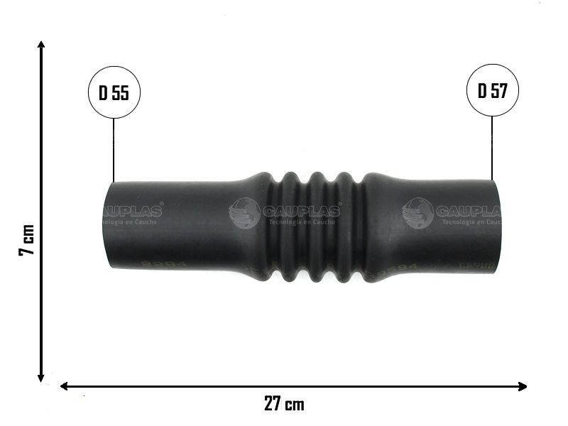 CAUPLAS MANGUERA TOMA DE AIRE FIAT DUNA UNO I OEM:46593588 =YACO 2628