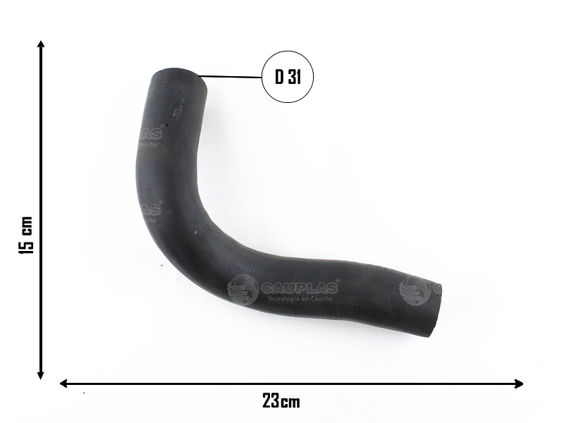 CAUPLAS MANGUERA RADIADOR SUPERIOR FIAT 125  =YACO 709/797
