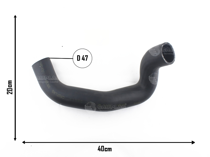 CAUPLAS MANGUERA RADIADOR INFERIOR MB ATEGO OEM:9735010082