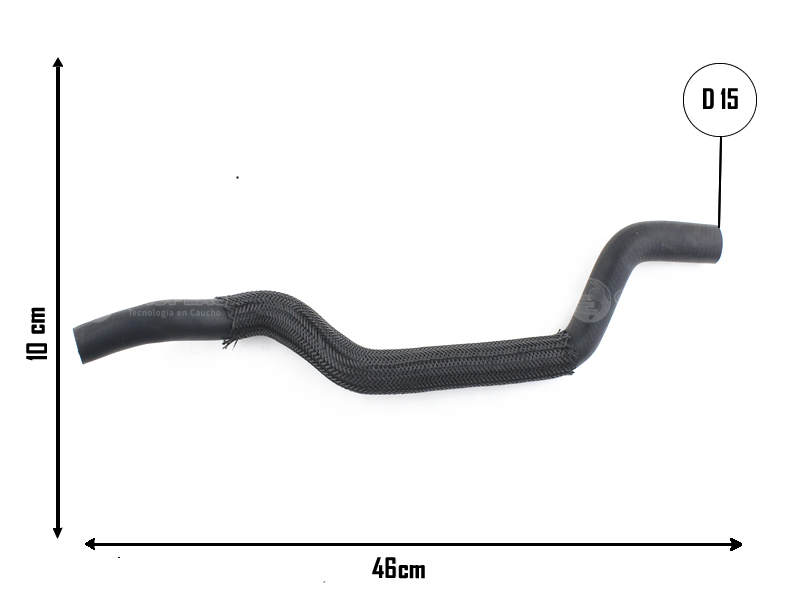 CAUPLAS MANGUERA CALEFACCION SALIDA P206 207 OEM:6466JG =YACO 4447