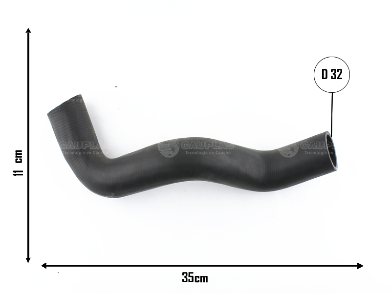 CAUPLAS MANGUERA RADIADOR SUPERIOR FIAT DUNA UNO I OEM:2010040048 =YACO 3646