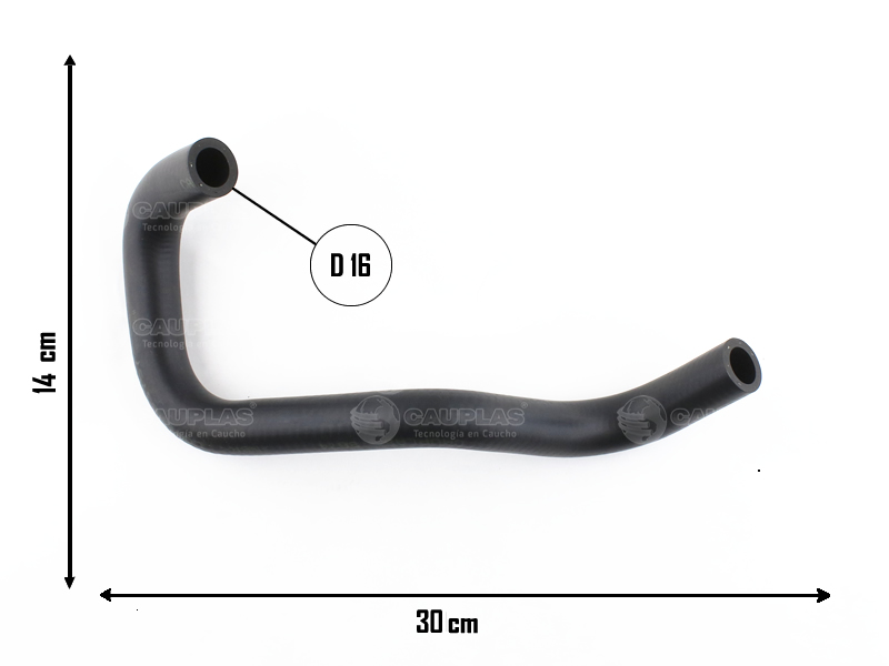 CAUPLAS MANGUERA DEPOSITO DE DIRECC HIDR A TUBO RIGIDO RETORNO PARTNER II OEM:9673806580