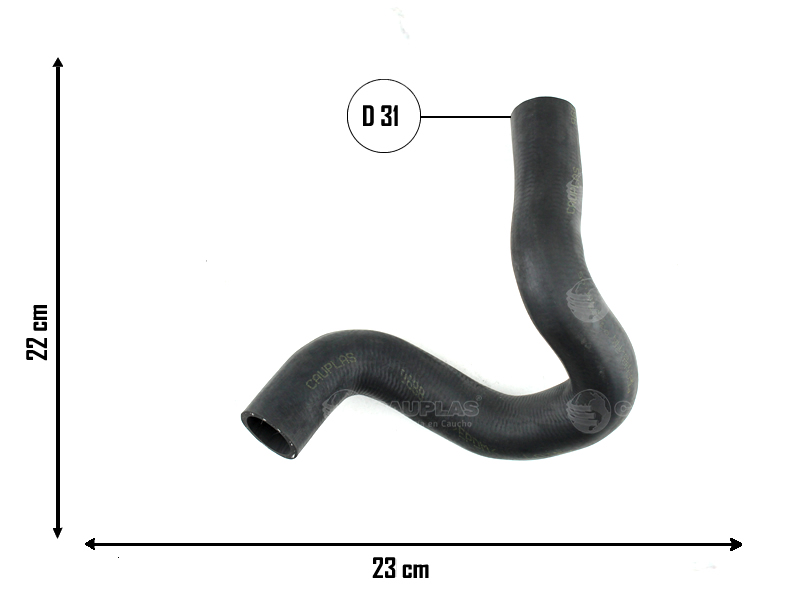 CAUPLAS MANGUERA RADIADOR SUPERIOR PEUGEOT 208 OEM:1343JG