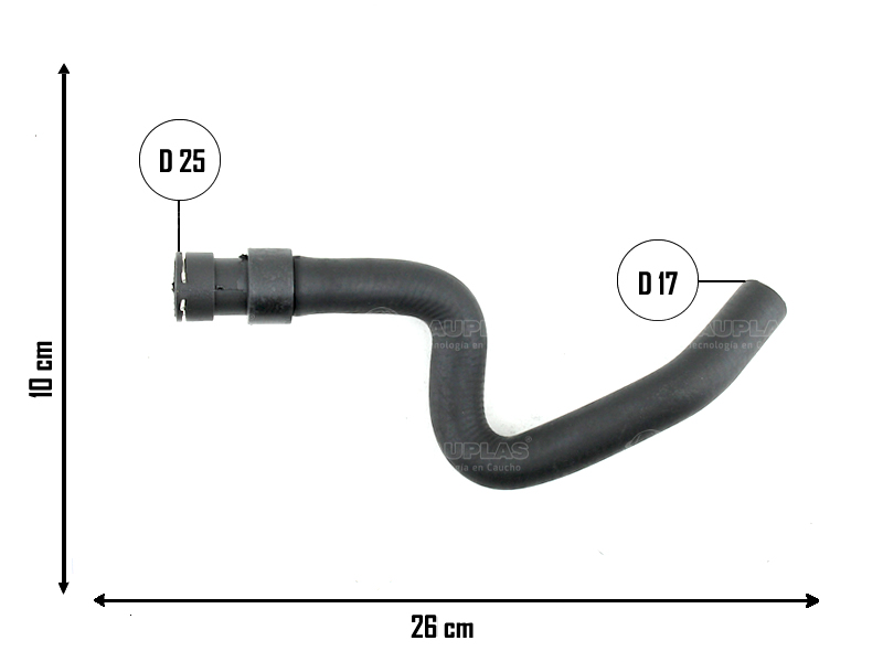 CAUPLAS MANGUERA CALEFACCION ENTRADA PEUG 307 = YACO 3959