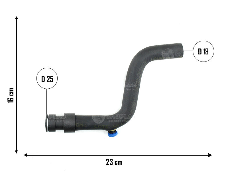 CAUPLAS MANGUERA CALEFACTOR ENTRADA CITROEN PICASSO OEM:6464ZK 9633511080 =YACO 4108