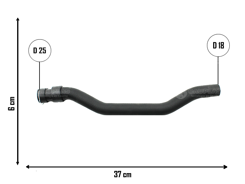 CAUPLAS MANGUERA CALEFACTOR SALIDA CITROEN C3 OEM:6466GF