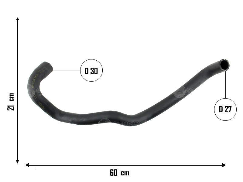 CAUPLAS MANGUERA RADIADOR INFERIOR FORD ECOSPORT II = YACO 4275