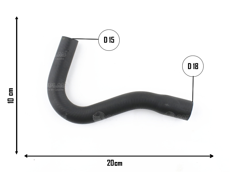 CAUPLAS MANGUERA PASO DE AGUA FORD ESCORT