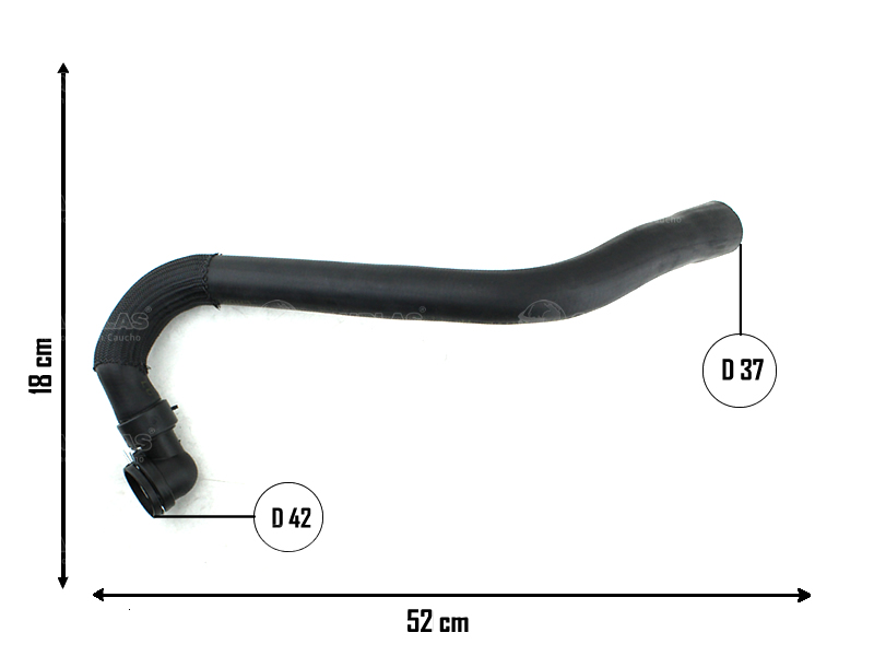 CAUPLAS MANGUERA RADIADOR INFERIOR FIAT STILO I/II OEM:51717546 =YACO 3532