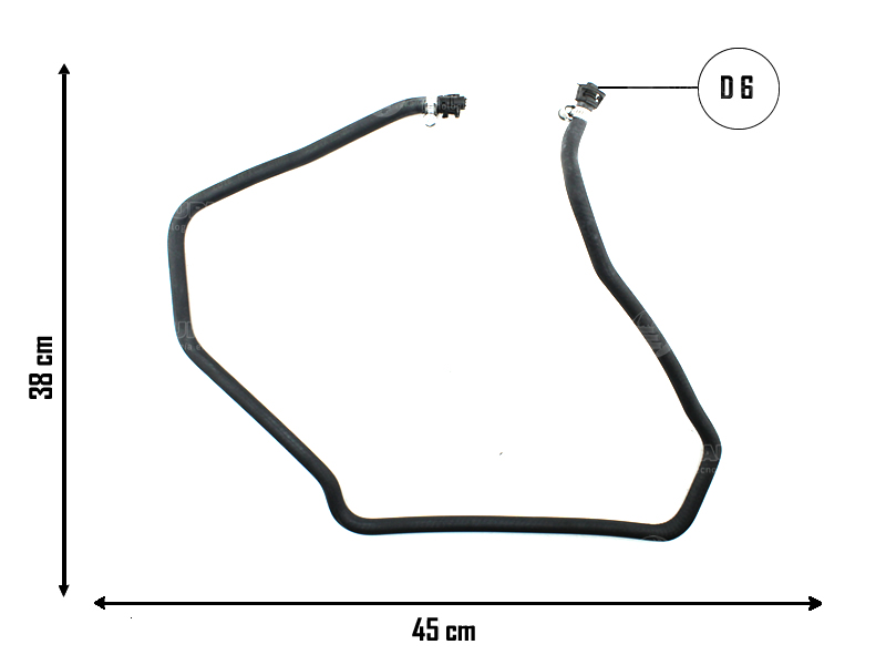 CAUPLAS MANGUERA VASO DE EXPANSION CITROEN C4 P307 OEM:1323A1