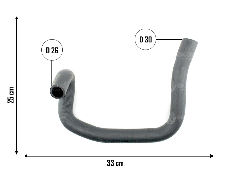 CAUPLAS MANGUERA RADIADOR INFERIOR CITROEN C3/C3 AIRCROSS P207 208  =YACO 3552
